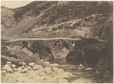 The Bridge of Palalda (nära Amelie Les-Bains) av Unknown artist