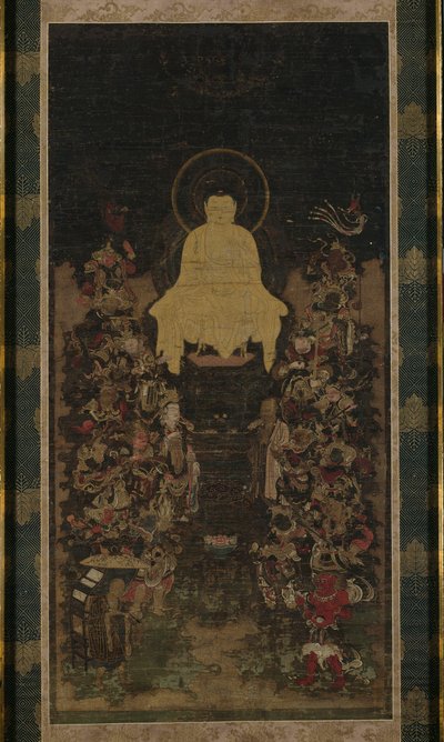 Buddha förkunnar Sutra om "Visdomens fulländning" (Prajnaparamita) av Unknown artist