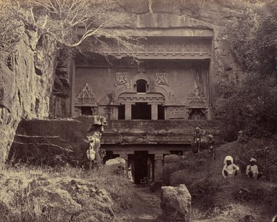 The Carpenters [sic] Cave. Ellora av Unknown artist
