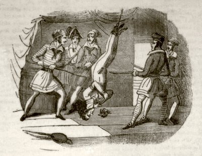 The Death Galley, eller Pirate Schooner, c.1837 av Unknown artist