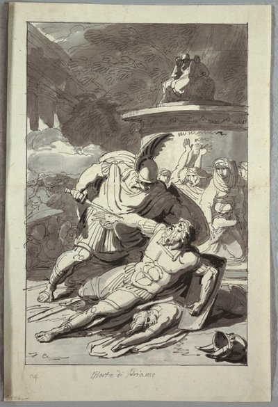 Priamus död av Unknown artist