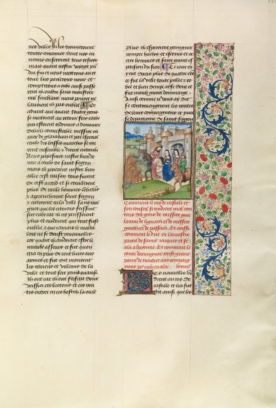 Johannes av Gaunts avfärd från Santiago de Compostela av Unknown artist