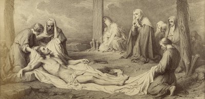 [Nedtagningen från korset av Paul Delaroche] av Unknown artist