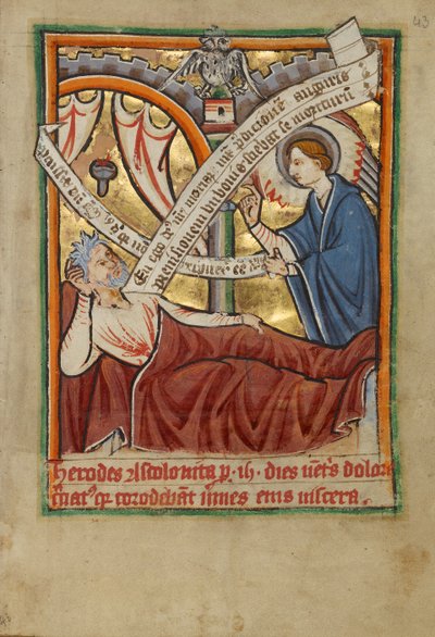 Drömmen om Josef/ängeln som uppenbarar sig för Herodes av Unknown artist