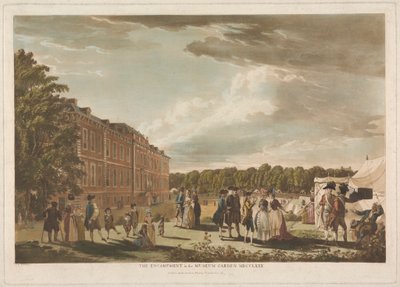 Lägret i Museiträdgården av Unknown artist