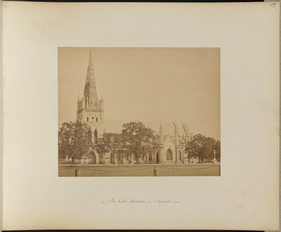 Den engelska katedralen. Singapore av Unknown artist
