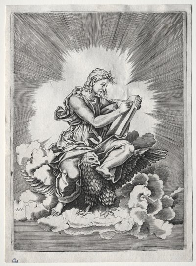 De fyra evangelisterna: St. John av Unknown artist