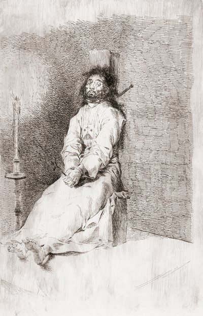 The Garrotted Man, ca 1780 (etsning) av Unknown artist