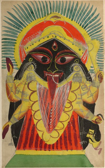 Gudinnan Kali (recto) av Unknown artist