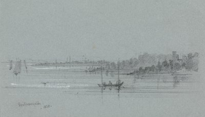 Hamnen i Southampton av Unknown artist