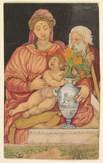 Den heliga familjen av Unknown artist