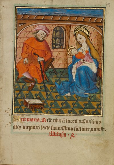 Den heliga familjen i hemmet av Unknown artist