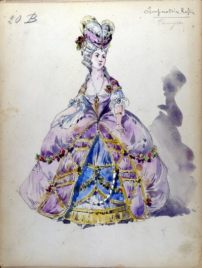 The Lady of Spades: Opera komponerad 1890 av Pjotr eller Pjotr Iljitj Tjajkovskij (eller Tschaikowskij av Unknown artist