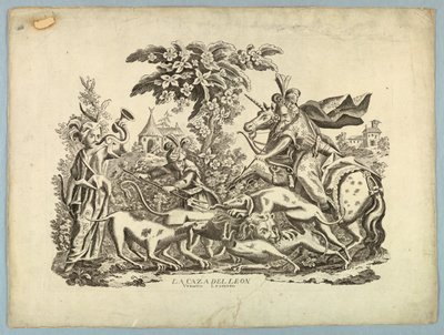 Lejonjakten av Unknown artist