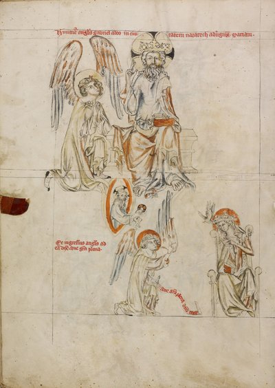 Herren sänder ut Gabriel; Bebådelsen av Unknown artist