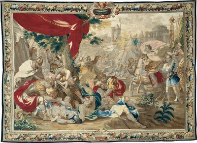 Massakern i Jerusalem, från Berättelsen om Titus och Vespasianus av Unknown artist