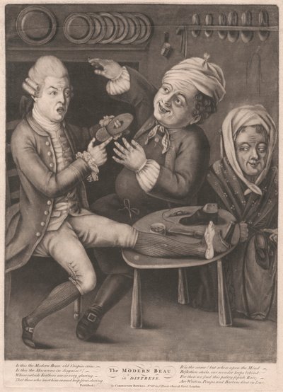 Den moderna Beau i nöd av Unknown artist