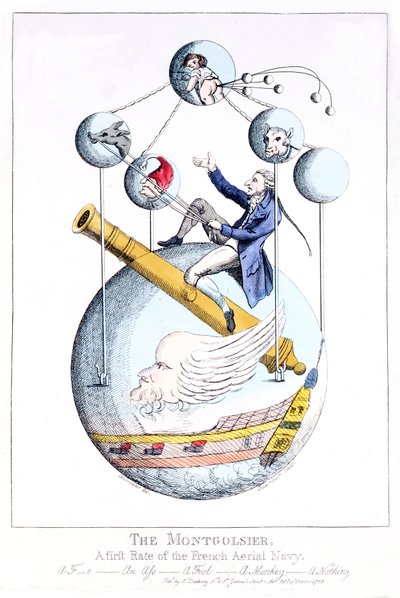The Montgolsier: En första klass av den franska flygflottan (tryck) av Unknown artist
