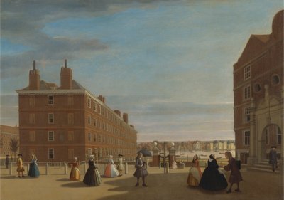 Pappersbyggnaderna, Inner Temple, London av Unknown artist