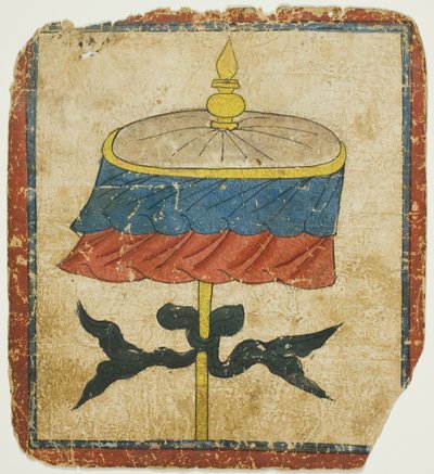 Parasollet (chatra), från en uppsättning initieringskort (Tsakali) av Unknown artist