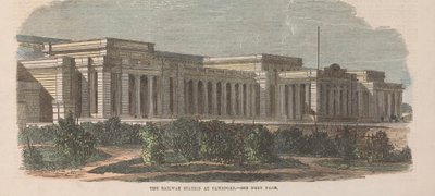 Järnvägsstationen i Cawnpore av Unknown artist