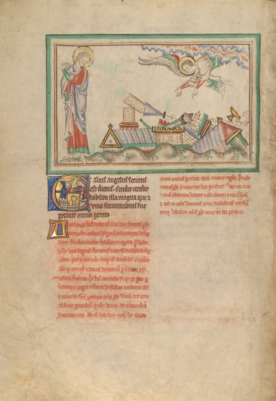 Den andra ängeln och Babylon förstörs av Unknown artist