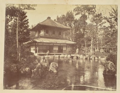 [Silverpaviljongen vid Jion-ji templet] av Unknown artist