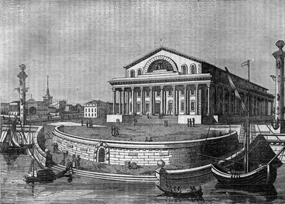 St. Petersburgs (St. Petersburg) börs i Ryssland 1836. av Unknown artist
