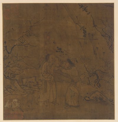 Su Wu och Li Lings tårfyllda avsked av Unknown artist