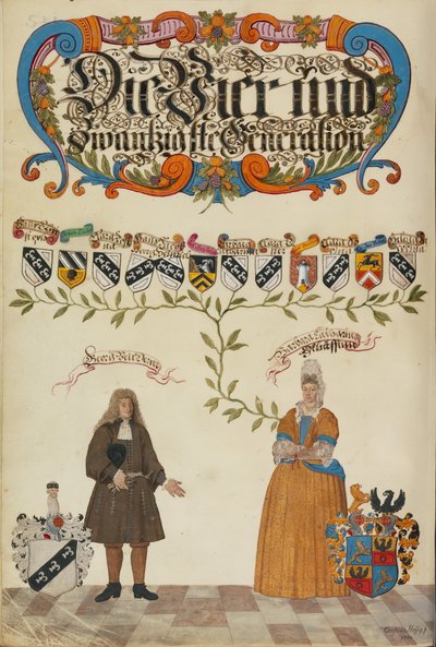 Den tjugofjärde generationen, Georg Veit Derrer av Unknown artist