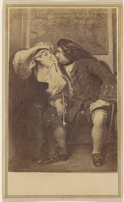 Änkan  farbror Toby. [kopia av en akvatint] av Unknown artist