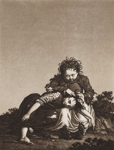 De unga tiggarna av Unknown artist