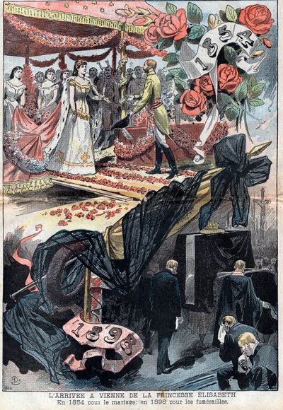 Elisabeth de Wittelsbachs ankomst till Wien av Unknown artist