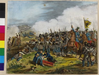Den dödliga skadan på general Ulysses baron av Salis-Soglio under slaget vid S Lucy i Verona den 6 maj 1848 av Unknown artist