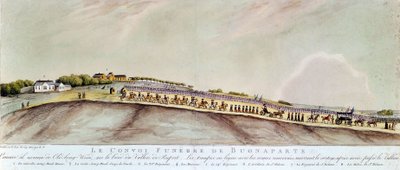 Begravningskonvojen från Bonaparte till St. Helene. 1821. av Unknown artist