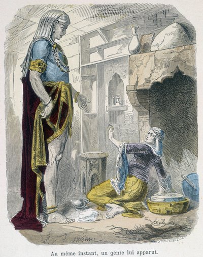 Snillet ur lampan - i "" De tusen och en natt"" av Bondet, red. Guerin av Unknown artist