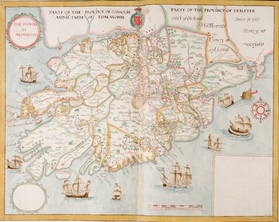 Provinsen Munster, Irland, ca 1595 (manuskript) av Unknown artist