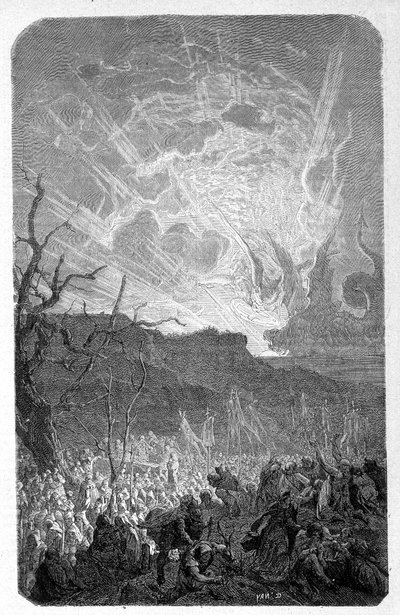 Årets vidskepelser tusen (1000): världens ände - i "Påvarnas historia"" av Unknown artist