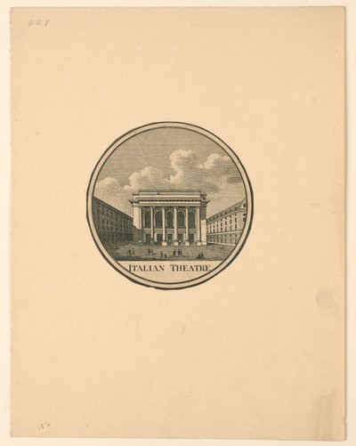 Italienska teatern, Paris av Unknown artist
