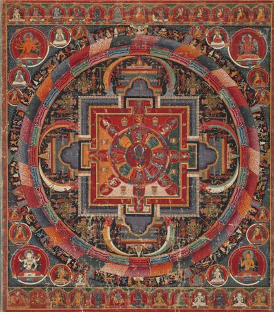 Tjugotre gudom Nairatma Mandala av Unknown artist