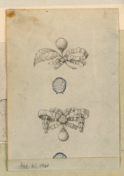Två broscher av Unknown artist