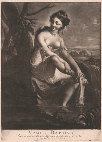Venus badar av Unknown artist