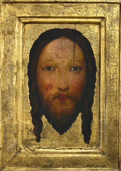 Vera Icon (eller Kristi huvud) - Anonym. Tempera på panel, storlek: 44,7x32,2, ca 1400, Muzeum Narodowe, Warszawa av Unknown artist