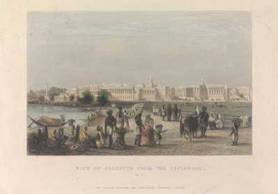 Utsikt över Calcutta från Esplanaden, nr 1 av Unknown artist