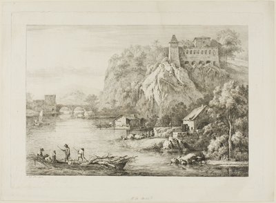 Utsikt över Carmes de Caussees i Lyon av Unknown artist