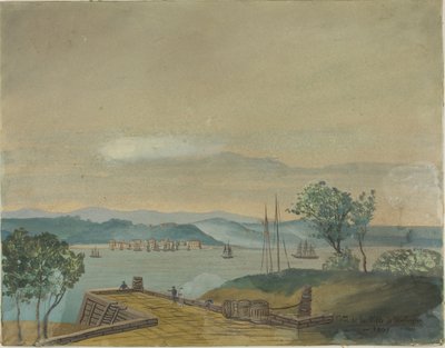 Vy över staden Washington år 1807 av Unknown artist