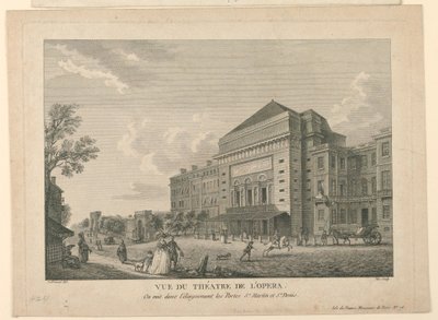 Utsikt över operan i Paris av Unknown artist