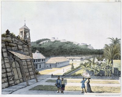 Utsikt över staden Agana, Marianaöarnas skärgård av Unknown artist