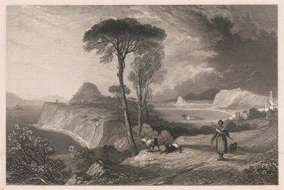 Utsikt över den indiska kusten av Unknown artist
