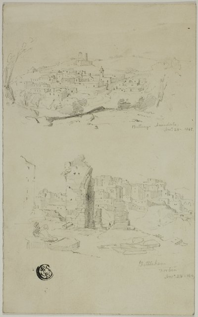 Utsikt över Betania och Betlehem av Unknown artist